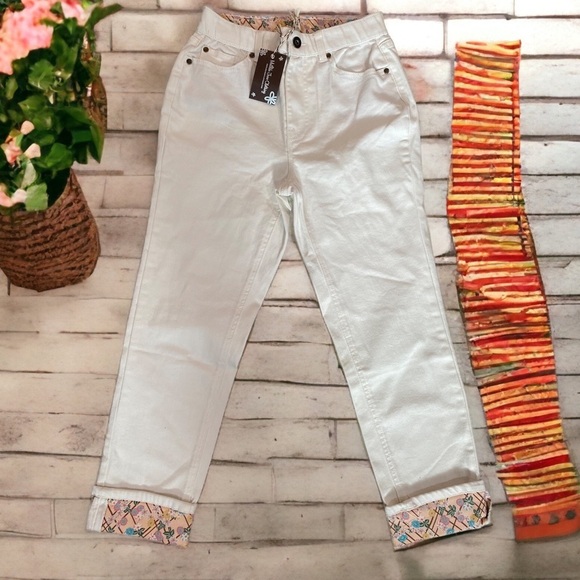 Matilda Jane 🌸 Enchanted Garden Cuff Lola Jeans size 2 - Picture 2 of 5
